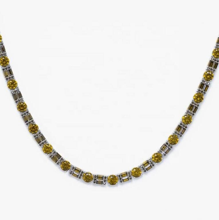 Tennis Chain VS1 D Moissanite and Gemston